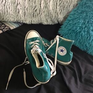 Hard to find turquoise high top converse!